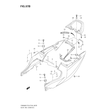 SEAT TAIL COVER (SV650SK4)