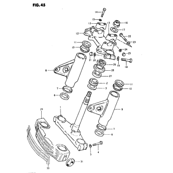 STEERING STEM (MODEL T)