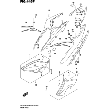 FRAME COVER (GSX-S1000FYAL9 E33)