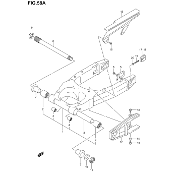 REAR SWINGING ARM (MODEL K5)