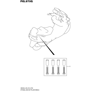 OPTIONAL (HOOK SET PILLION HANDLE)