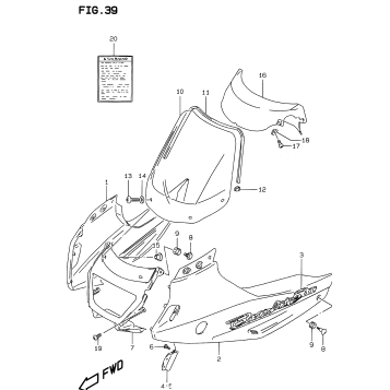 COWLING BODY (MODEL T/V)