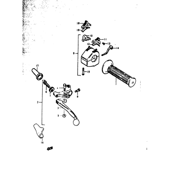 LH HANDLE SWITCH (GS1000C