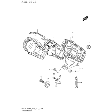SPEEDOMETER (GSX-R750M6 E28)
