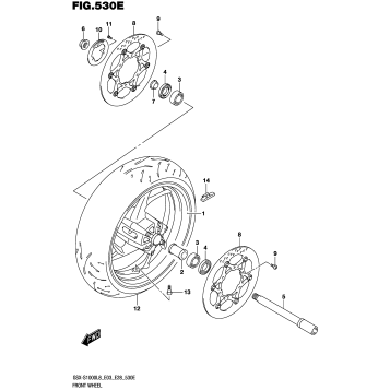 FRONT WHEEL (GSX-S1000L8 E33)