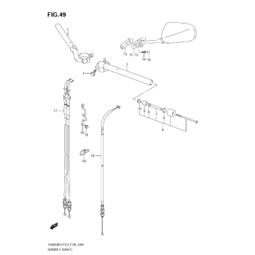HANDLEBAR (WITH COWLING)