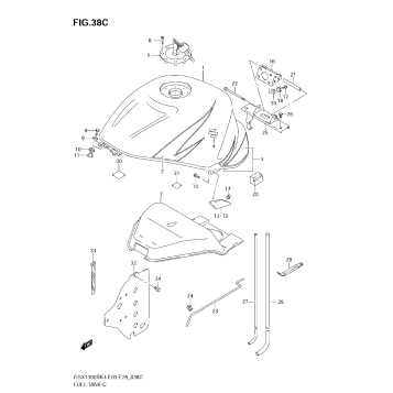 FUEL TANK (GSX1300RZK6)