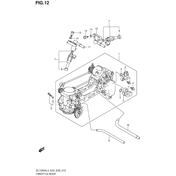 THROTTLE BODY (DL1000AL4 E28)
