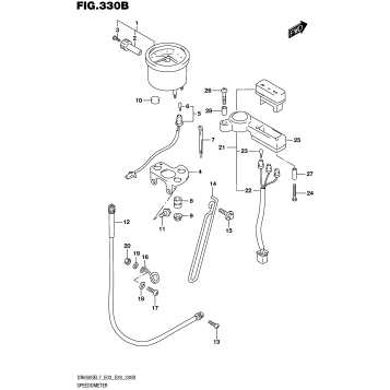 SPEEDOMETER (DR650SEL7 E28)