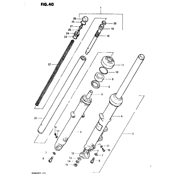 FRONT FORK (GS450TZ)