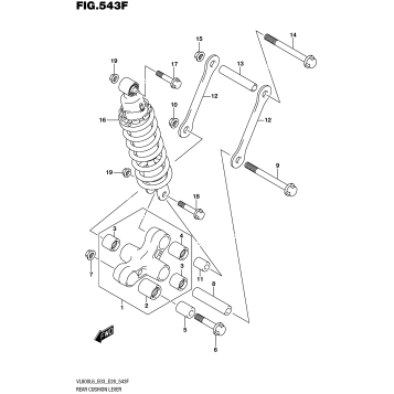 REAR CUSHION LEVER (VL800TL6 E33)