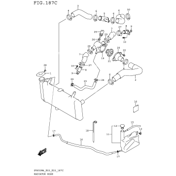 RADIATOR HOSE (SV650AM4 E28)