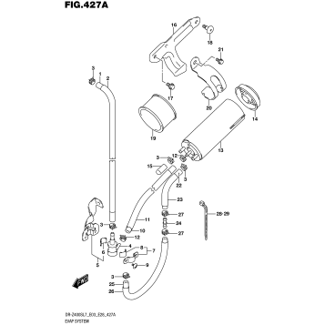 EVAP SYSTEM (DR-Z400SL7 E33)