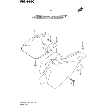 FRAME COVER (DR-Z400SL7 E33)