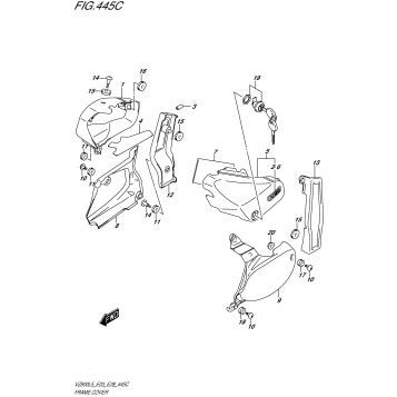 FRAME COVER (VZ800L5 E33)