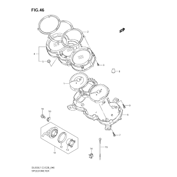 SPEEDOMETER (DL650 L1 E33)
