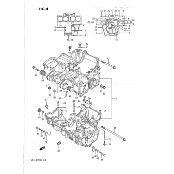 CRANKCASE (MODEL J/K)
