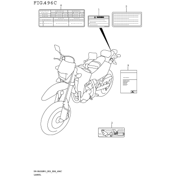 LABEL (DR-Z400SM3 E33)