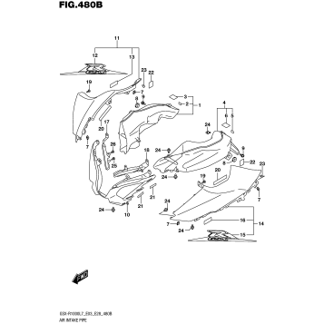 AIR INTAKE PIPE (YKV,YVZ)