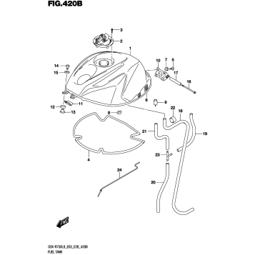 FUEL TANK (GSX-R750L9 E28)
