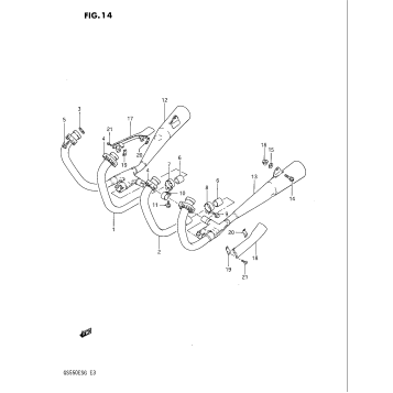 MUFFLER (GS550ES3/ESE)