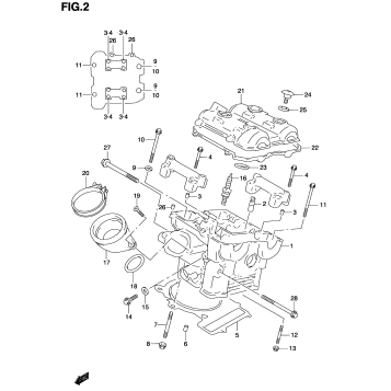REAR CYLINDER HEAD