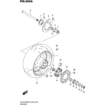 REAR WHEEL (E03,E33)