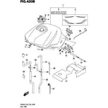 FUEL TANK (SV650L9 E03) (FOR AGT)