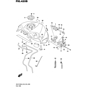 FUEL TANK (GSX-R1000L8 E03) (FOR YKV)