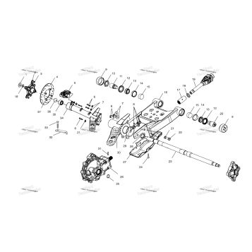 SWING ARM/REAR GEARCASE MOUNTING A02CB32AA/AB/FC