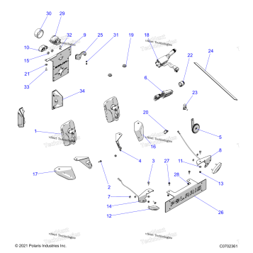 ELECTRICAL COMPONENTS, LICENSE PLATE AND MIRRORS
