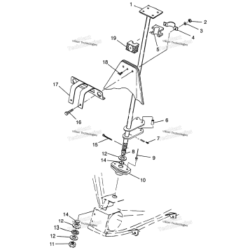 STEERING POST BIG BOSS 6X6 400L