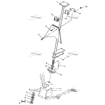 STEERING POST SCRAMBLER 400