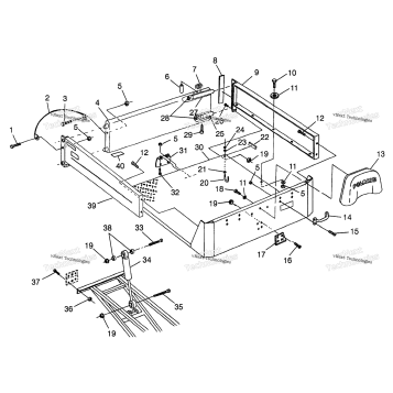 REAR BED MOUNTING BIG BOSS 6X6 400L