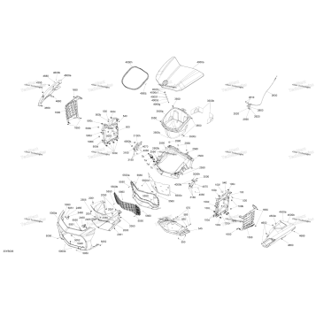 BODY - FRONT STORAGE TRAY