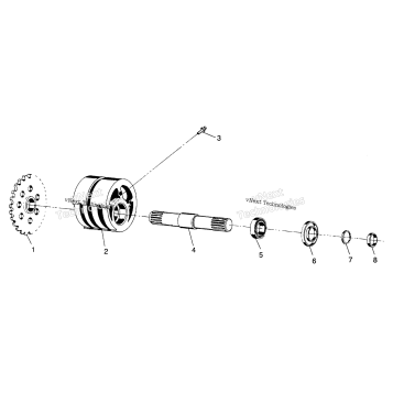 FRONT TIGHTENER ASSEMBLY 4X4 250