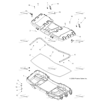 BODY, FRONT CARGO BOX A09ZX85AR/8XAG