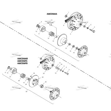 DRIVEN CLUTCH A00CD50AA