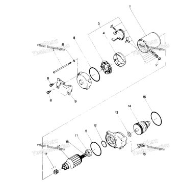 STARTING MOTOR ASSEMBLY