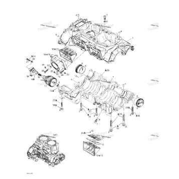 CRANKCASE, REED VALVE
