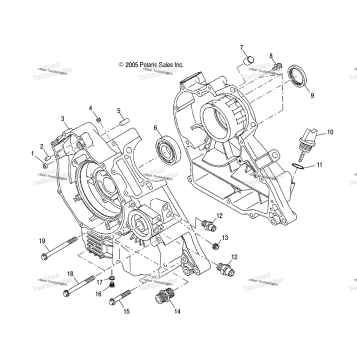 ENGINE, CRANKCASE