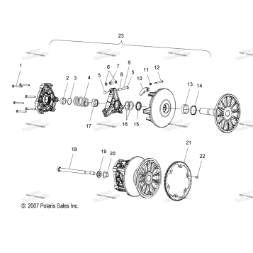 DRIVE TRAIN, PRIMARY CLUTCH
