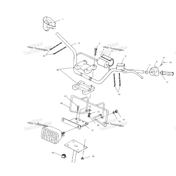 HANDLEBAR/HEADLIGHT /AB