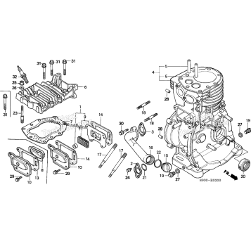 CYLINDER HEAD + CYLINDER