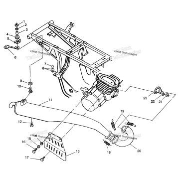 EXHAUST ASSEMBLY TRAIL BLAZER