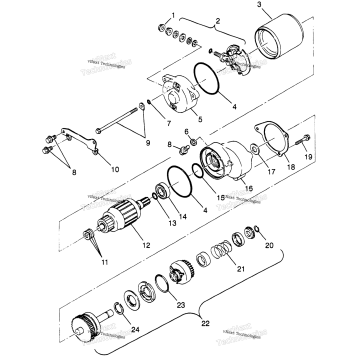STARTING MOTOR XPLORER 400L