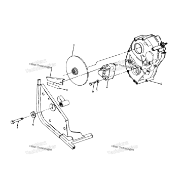GEARCASE/BRAKE MOUNTING 6X6
