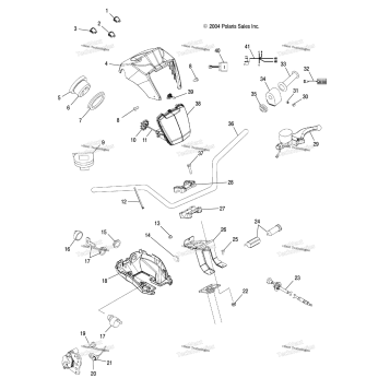 HANDLEBAR & HEADLIGHT POD /AC/AG/AH/AL/AT/FB