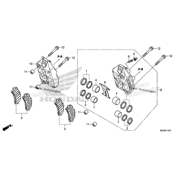 FRONT BRAKE CALIPER (2)