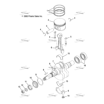 ENGINE, CRANKSHAFT & PISTON